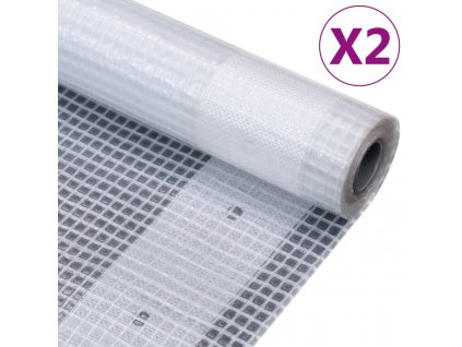 vidaXL Krycí plachty 2 ks 260 g/m² 4 x 10 m bílé