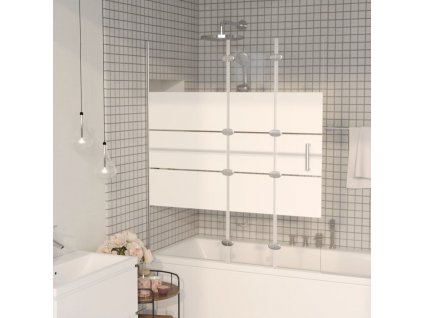 vidaXL Skládací sprchový kout ESG 120 x 140 cm bílý