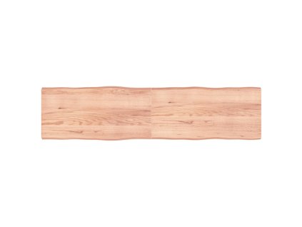 vidaXL Stolní deska hnědá 200x50x(2-6)cm ošetřený dřevo živá hrana