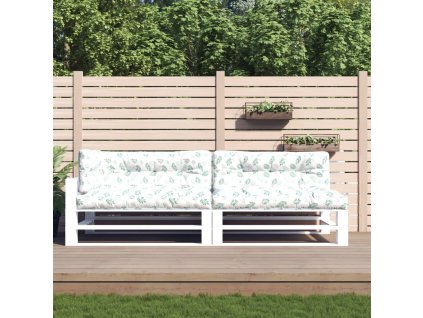 vidaXL Podušky na palety 5 ks vzor listů textil