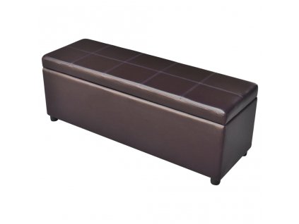 vidaXL Dlouhá úložná lavice dřevěná hnědá