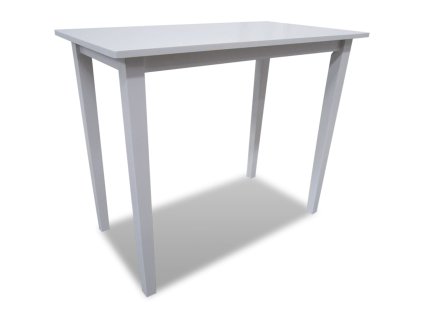 vidaXL Bílý dřevěný barový stůl