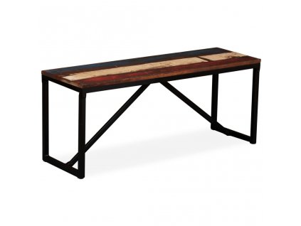 vidaXL Lavice masivní recyklované dřevo 110 x 35 x 45 cm