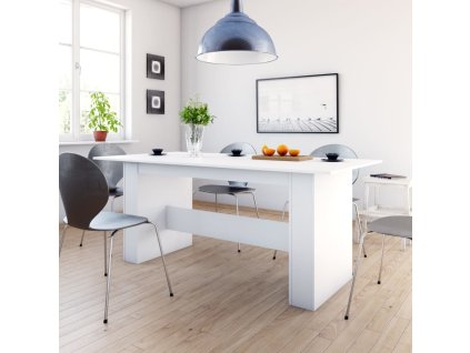 vidaXL Jídelní stůl bílý 180 x 90 x 76 cm kompozitní dřevo