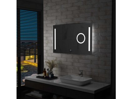 vidaXL Koupelnové zrcadlo s LED světly a dotykovým senzorem 100x60 cm