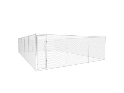 vidaXL Venkovní psí kotec pozinkovaná ocel 950x570x185 cm