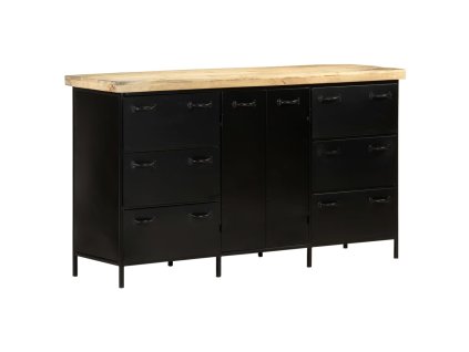 vidaXL Příborník 140 x 38 x 76 cm hrubé mangovníkové dřevo