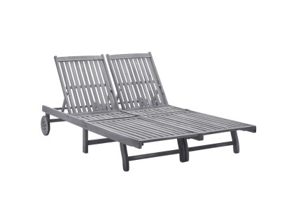 vidaXL 2místné zahradní lehátko masivní akáciové dřevo