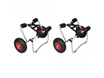 vidaXL Vozíky na kayak 2 ks hliníkové