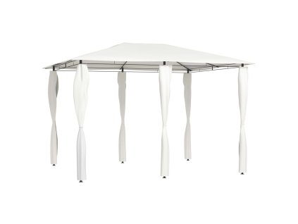 vidaXL Altán s krytými sloupky 3 x 4 x 2,6 m krémový 160 g/m²