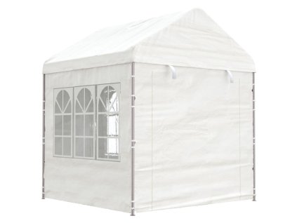 vidaXL Altán se střechou bílý 2,28 x 2,23 x 2,69 m polyethylen