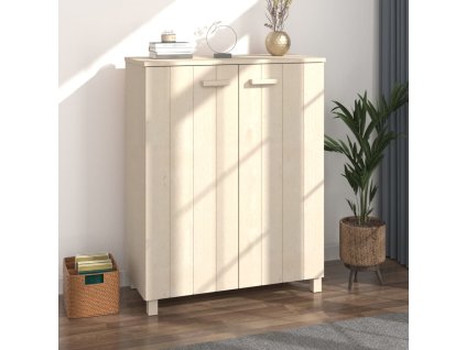 vidaXL Botník HAMAR medově hnědý 85 x 40 x 108 cm masivní borovice