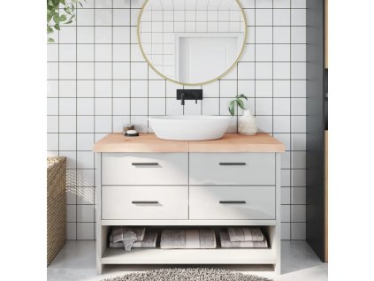 vidaXL Koupelnová deska 120x60x(2-6) cm neošetřené masivní dřevo