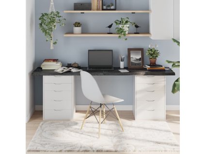 vidaXL Stolní deska tmavě hnědá 200x60x(2-4)cm ošetřený masivní dub