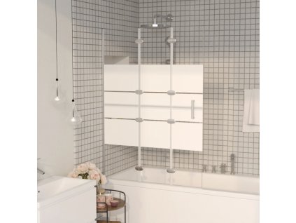 vidaXL Skládací sprchový kout ESG 100 x 140 cm bílý