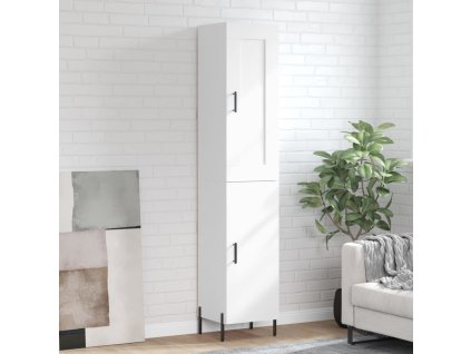 vidaXL Skříň highboard bílá 34,5 x 34 x 180 cm kompozitní dřevo