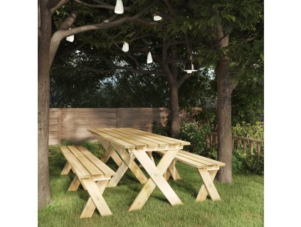 vidaXL Zahradní stůl 220 x 73 x 70 cm impregnované borové dřevo