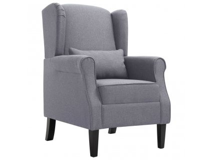 vidaXL Křeslo tmavě šedé textil