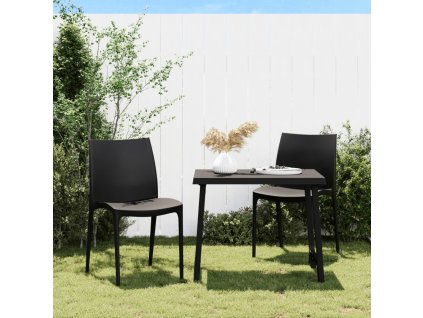 vidaXL Zahradní židle 2 ks antracitové 50 x 46 x 80 cm polypropylen