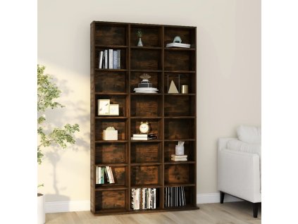 vidaXL Skříňka na CD kouřový dub 102 x 23 x 177,5 cm kompozitní dřevo