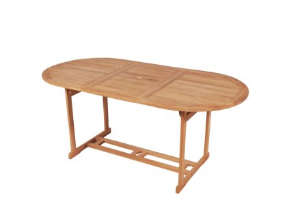 vidaXL Zahradní stůl 180 x 90 x 75 cm masivní teakové dřevo