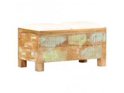 vidaXL Úložná lavice masivní recyklované dřevo 80 x 40 x 40 cm