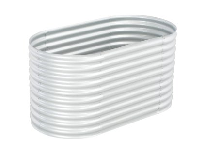 vidaXL Vyvýšený záhon 160 x 80 x 81 cm pozinkovaná ocel stříbrný