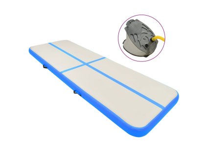 vidaXL Nafukovací žíněnka s pumpou 300 x 100 x 15 cm PVC modrá