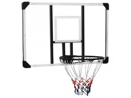 vidaXL Basketbalový koš s průhlednou deskou 106x69x3 cm polykarbonát