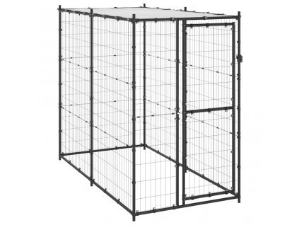 vidaXL Venkovní psí kotec se střechou 110 x 220 x 180 cm