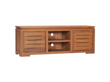 vidaXL TV stolek 110 x 30 x 40 cm masivní teakové dřevo