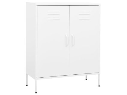 vidaXL Úložná skříň bílá 80 x 35 x 101,5 cm ocel