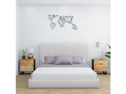 vidaXL Noční stolky 2 ks 40 x 33 x 46 cm masivní mangovníkové dřevo