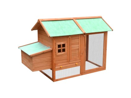 vidaXL Klec pro kuřata 170 x 81 x 110 cm masivní borovice a jedle