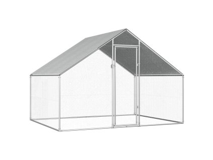 vidaXL Venkovní klec pro kuřata 2,75 x 2 x 1,92 m pozinkovaná ocel