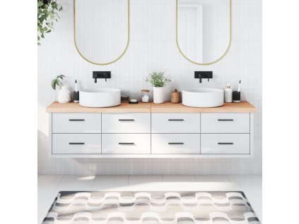 vidaXL Koupelnová deska 220x50x(2-6) cm neošetřené masivní dřevo