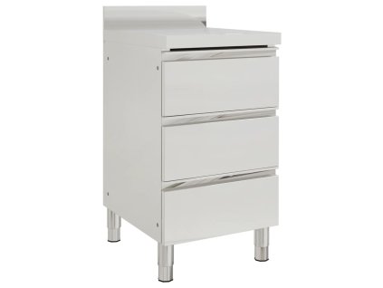 vidaXL Profesionální kuchyňská linka se 3 zásuvkami 50x60x96 cm