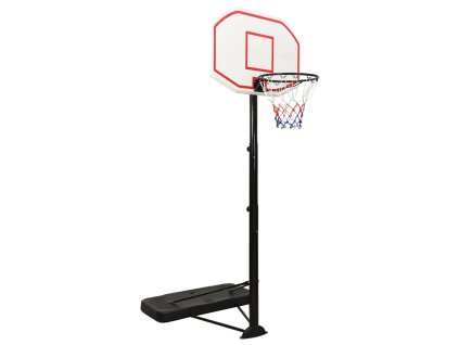 vidaXL Basketbalový koš bílý 258–363 cm polyethylen