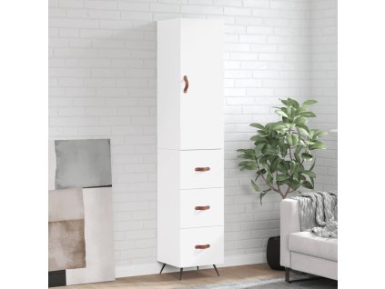 vidaXL Skříň highboard bílá 34,5 x 34 x 180 cm kompozitní dřevo