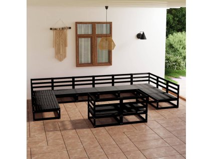 vidaXL 12dílná zahradní sedací souprava masivní borovice