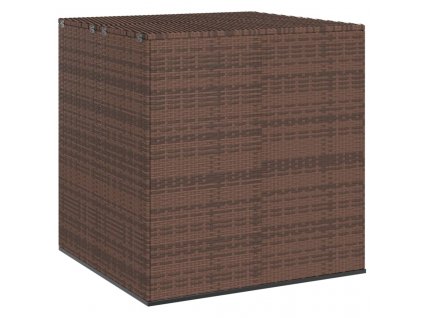 vidaXL Zahradní úložný box PE ratan 100 x 97,5 x 104 cm hnědý