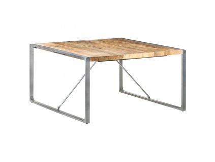 vidaXL Jídelní stůl 140 x 140 x 75 cm hrubé mangovníkové dřevo