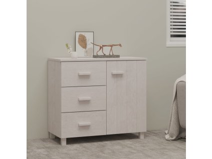 vidaXL Příborník HAMAR bílý 90 x 40 x 80 cm masivní borovice