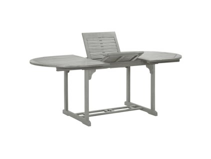 vidaXL Zahradní stůl šedý 200 x 100 x 75 cm masivní akáciové dřevo