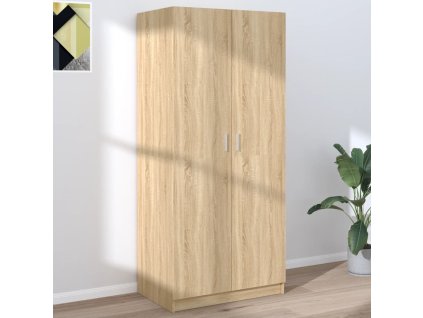 vidaXL Šatní skříň dub sonoma 80 x 52 x 180 cm kompozitní dřevo