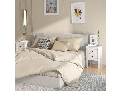 vidaXL Noční stolky 2 ks bílé 40 x 35 x 61,5 cm masivní borové dřevo