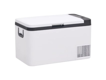 vidaXL Chladicí box s rukojetí černý a bílý 18 l PP a PE