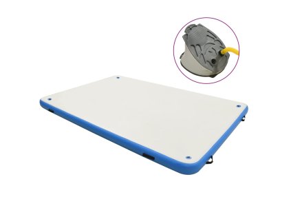 vidaXL Nafukovací plošina na vodu modrá a bílá 200 x 150 x 15 cm