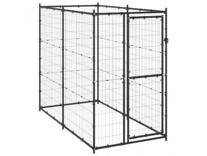 vidaXL Venkovní psí kotec ocel 110 x 220 x 180 cm