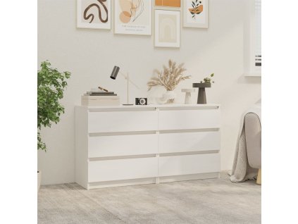 vidaXL Noční stolky 2 ks bílé 60 x 36 x 64 cm masivní borovice